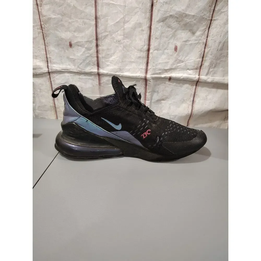 NIKE AIR MAX Black / Blue 270 Unisex Sixe 6 1/2 - Preowned